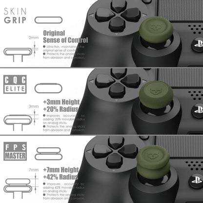Skull & Co. Skin, CQC and FPS Thumb Grip Set Joystick Cap Analog Stick Cap for Nintendo Switch Pro Controller & PS4 / Slim/Pro Controller- Galactic Purple, 3Pairs(6pcs)