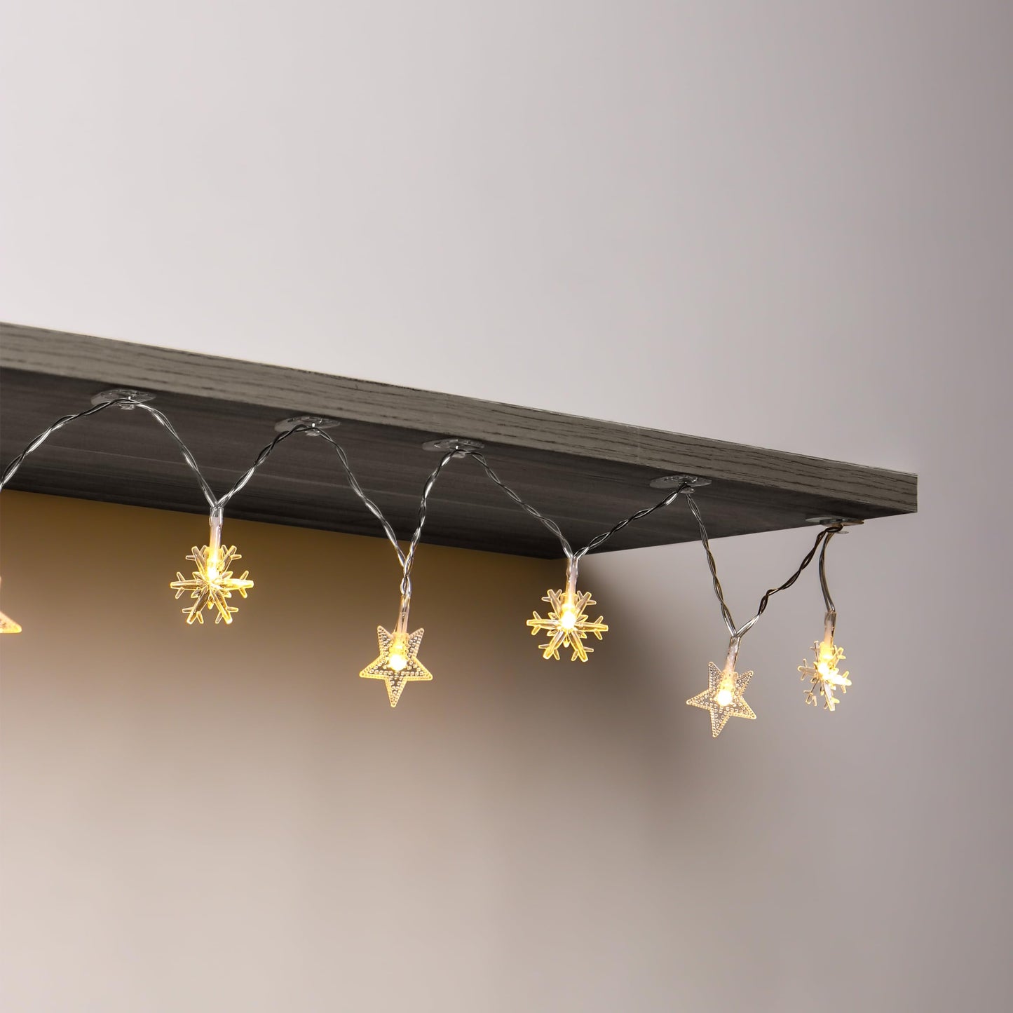MOVELYST 240 Mini Clear Light Clips with 300 Adhesive Strips, Damage-Free Indoor Mini Wall Hooks for Hanging, Removable Clips for Christmas Decoration