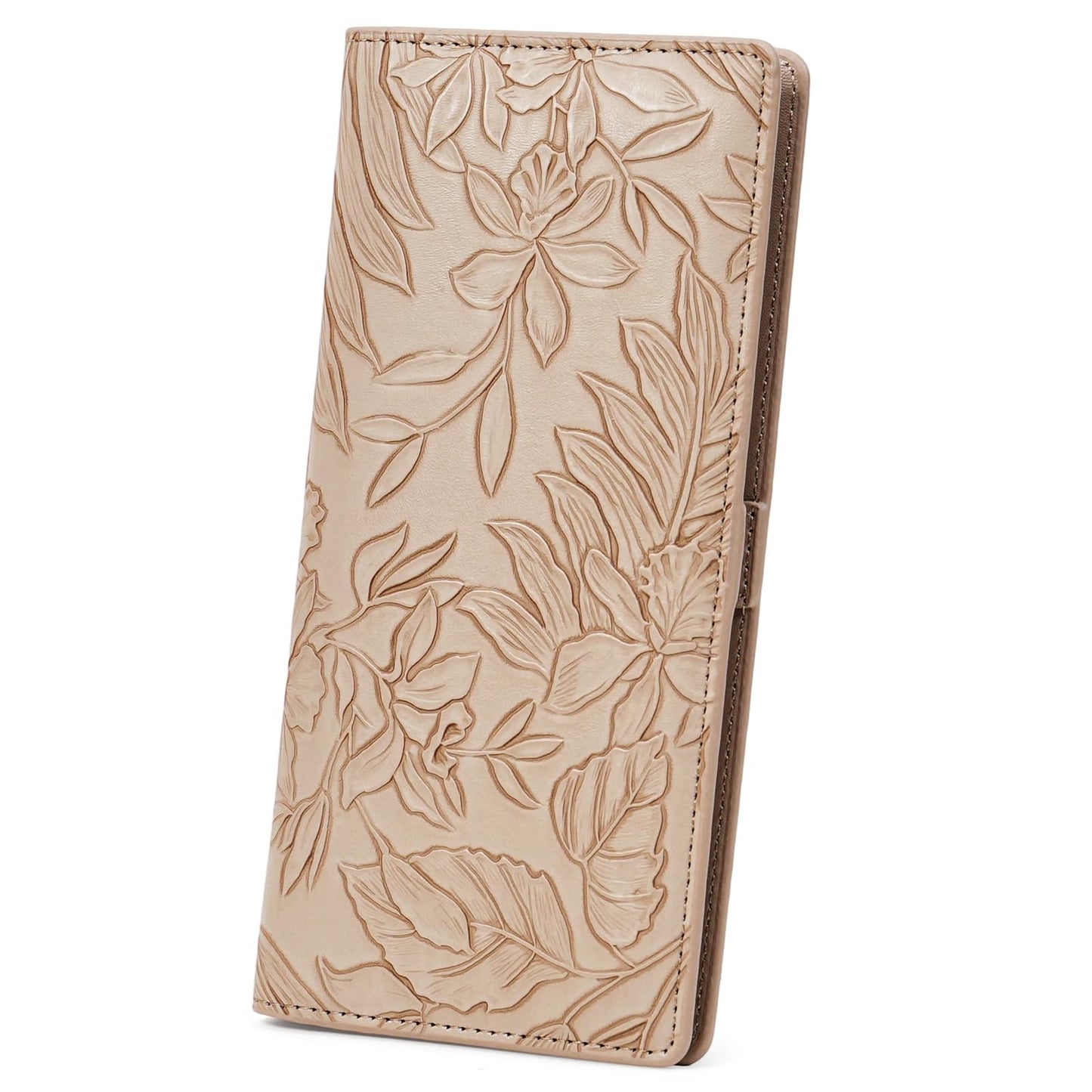 FALAN MULE Ultra Slim Thin Wallet for Women Bifold Leather RFID Blocking Designer Credit Card Holder