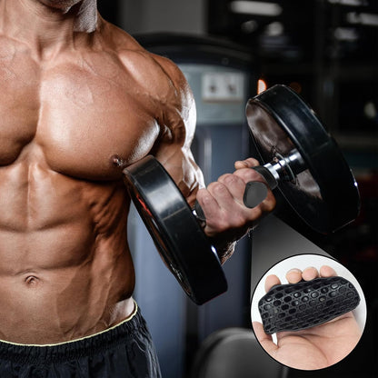 Original Weight Lifting Grips for Men Women Deadlifts, Ergonomics Rubber Gym Grips for Women Hand Palm Protection Gym Gloves, Soft Workout Grips for Weight Lifting Exercise Bodybuilding