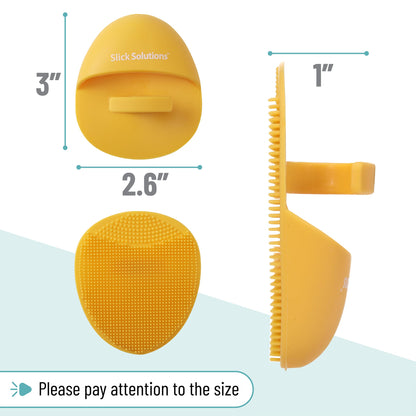Slick- Silicone Facial Cleansing Brush, 4 Pack, Silicone Face Scrubber Exfoliator