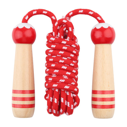 Jump Rope for Kids, Lorvain Adjustable Skipping Rope, Kids Jump Ropes with Wooden Handle for Girls Boys, Weighted Jumping Ropes for Fitness Workout Exercise Outdoor Fun Activity