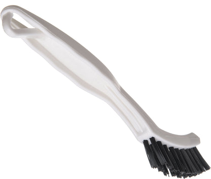 SPARTA Flo-Pac Grout Brush with Nylon Bristles, Scrubber with Handle for Bathroom and Kitchen Tile, 8", White