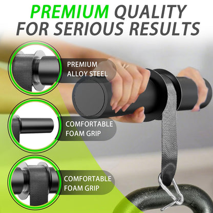 Forearm Strengthener Roller with Loading Pin and Thick Foam Grip – Multi-Functional Wrist Roller & Arm Blaster for Forearm, Wrist, and Grip Strength Training