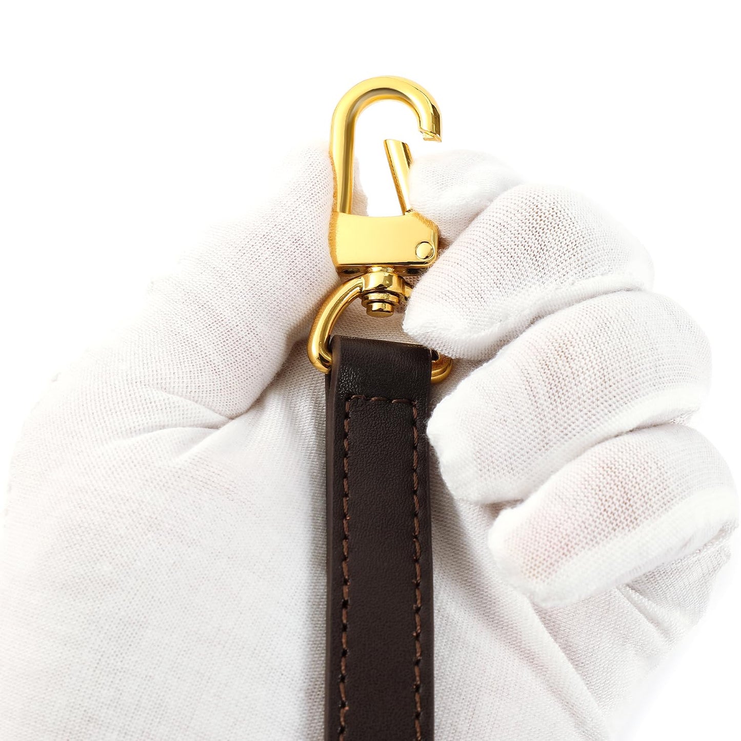 RYYXZXL Vachetta Leather Replacement Adjustable Shoulder Strap for L V Handbag Replacement Bag Strap (width: 0.6in-coffee color)