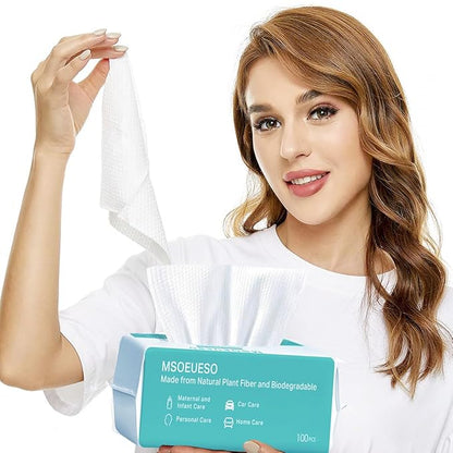 Soft Dry Wipes Cotton Facial Tissues, Cotton Face Towel