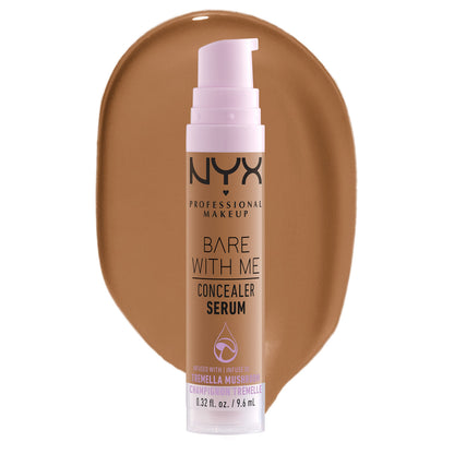 NYX PROFESSIONAL MAKEUP Bare With Me Concealer Serum, Concealer Makeup For Up To 24Hr Hydration - Beige