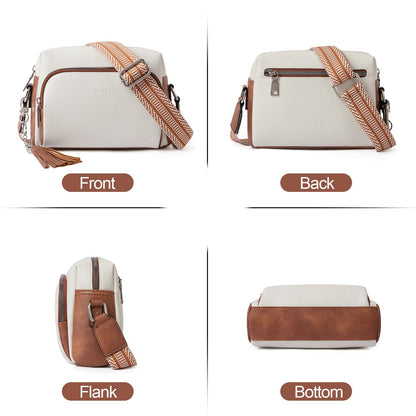 CLUCI Crossbody Bags for Women Trendy, Vegan Leather Shoulder Handbags，Purses for Women with Adjustable Wide Strap