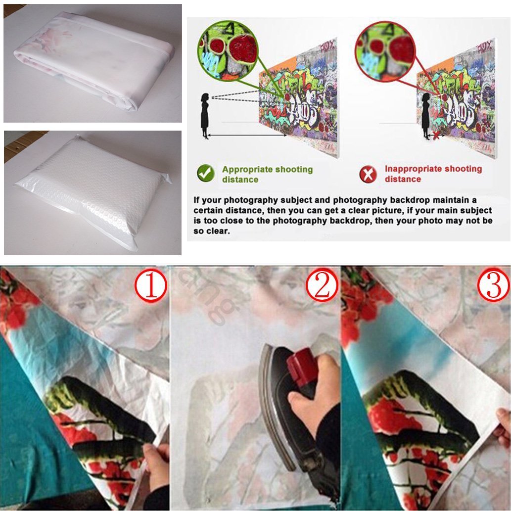 Dudaacvt 10x10ft Christmas Backdrop with Xmas Tree, Balls, White Wood Floor for Photography