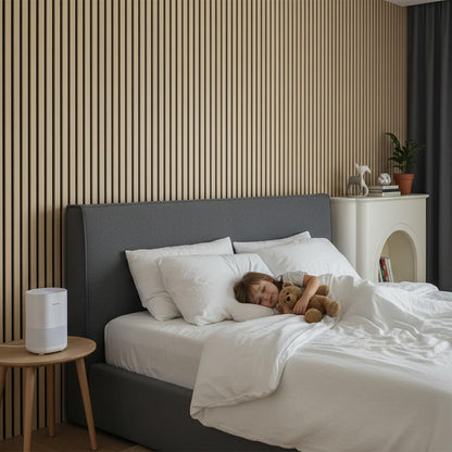 Wood Panels for Wall, 4 Pack 54" x 23.6" Acoustic Wall Panels, Wood Slat Wall Panel, Soundproof 3D Fluted Panels for Interior Wall Decor, Living Room, Bedroom, Oak