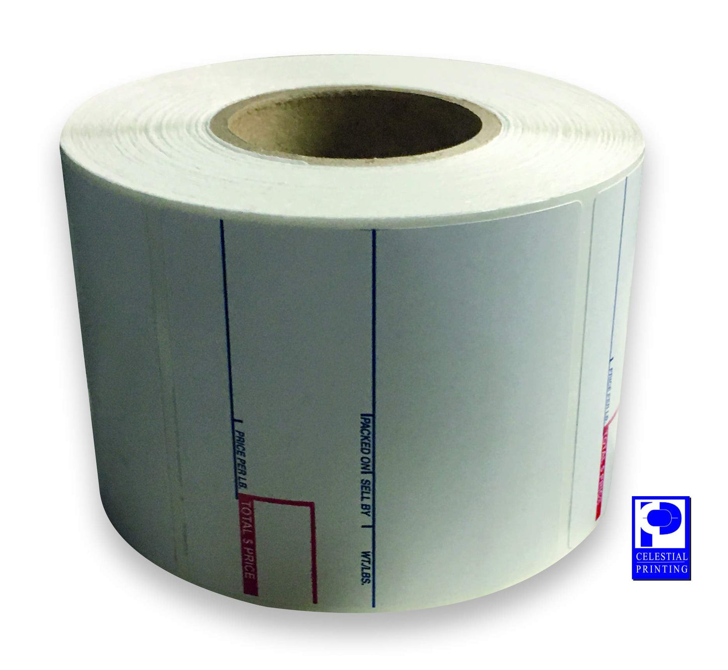 CĀS LST-8020 Printing Scale Label, 58 x 60 mm, UPC/Ingredients, 12 Rolls per Case, CĀS Scale Labels 8020, Guaranteed Quality, Try It!.