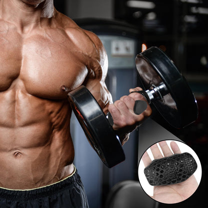 Biondolia Original Anti-Slip Workout Grips for Weight Lifting with Breathing Hole, Ergonomics Weight Grips for Women Hand Callus Protector Gym Gloves, Soft Rubber Gym Grips for Men Bodybuilding