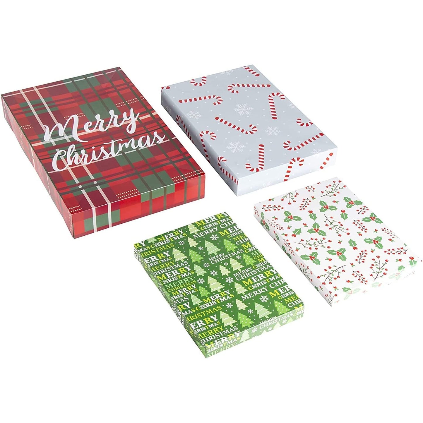Juvale Gift Boxes with Lids - Vibrant Festive Designs & Gift Boxes for Presents - Pack of 24, 4 Designs, 3 Sizes