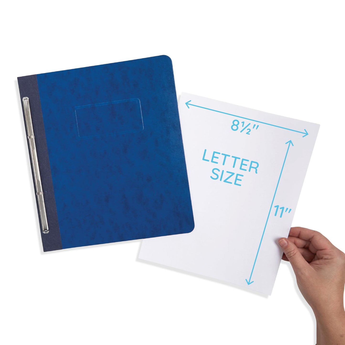 25 Blue Summit Supplies Pressboard Report Cover, Navy Blue Business Report Covers, Pressboard Binder 8.5x11, 25 Pack with 3'' Capacity