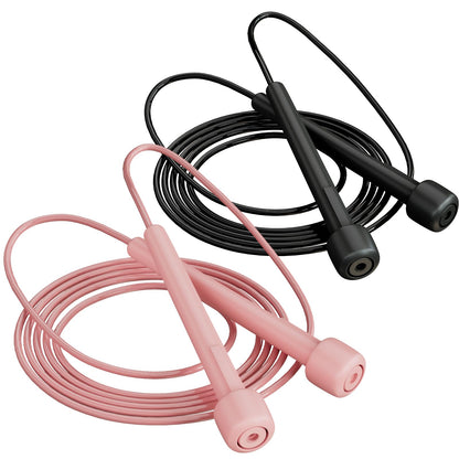 2 Pack Jump Rope for Fitness, Speed Rope Skipping Rope for Men, Kids and Women, Jumping Rope for Workout, Tangle-Free PVC Long Jump Rope Set, Adjustable Exercise Jumping Rope Boxing for Adult