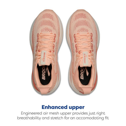 Brooks Women’s Adrenaline GTS 25 Supportive Running & Walking Shoe - Peach Echo/Coconut - 12 Medium