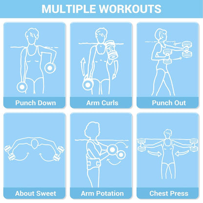 Water Weights Aquatic Exercise Equipment: Sportneer Lightweight Aqua Dumbbell 1 Pair EVA Foam Pool Weights for Water Fitness Equipment With Easy Handle Strip for Water Aerobics Weight Loss Blue XL