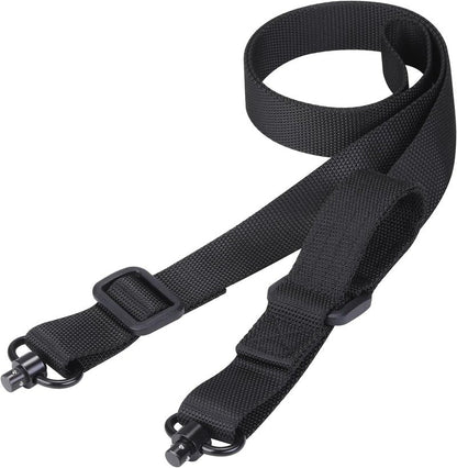 Two Point Sling - Quick Adjust Tactical Sling with QD Swivel for Hunting | Black