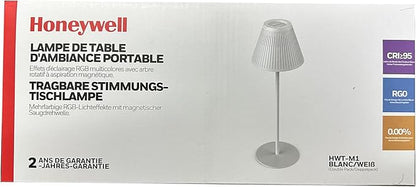 Honeywell Cordless Table Lamps Rechargeable Set of 2, M1 Sunturalux Portable LED Desk Lamp 5200mAh 4Color 9RGB Dimmable Bedside Lamps for Restaurant/Bedroom/Bars/Party/Camping Night Light