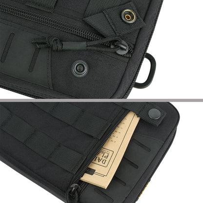 EXCELLENT ELITE SPANKER Molle Admin Pouch Tactical EDC Tool Pouch Military Nylon Holder Modular Utility Organizer Bag(Black)