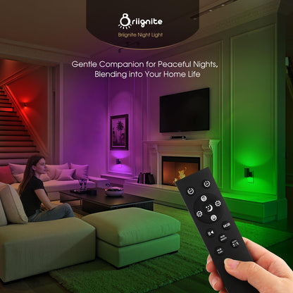 Briignite Night Lights Plug into Wall, Modern LED Night Light Plug in, Dusk to Dawn Sensor, Soft White 3000K, 0-100LM Adjustable Brightness, Dimmable NightLight for Hallway, Bedroom, Stairway, 2 Pack