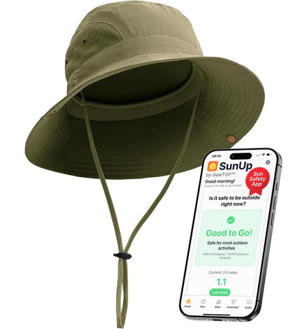 GearTOP UPF 50+ Safari Hats for Women Sun Hats for Men & Women, Mens Bucket Hat Hiking Golf Beach & Fishing Hat for Men