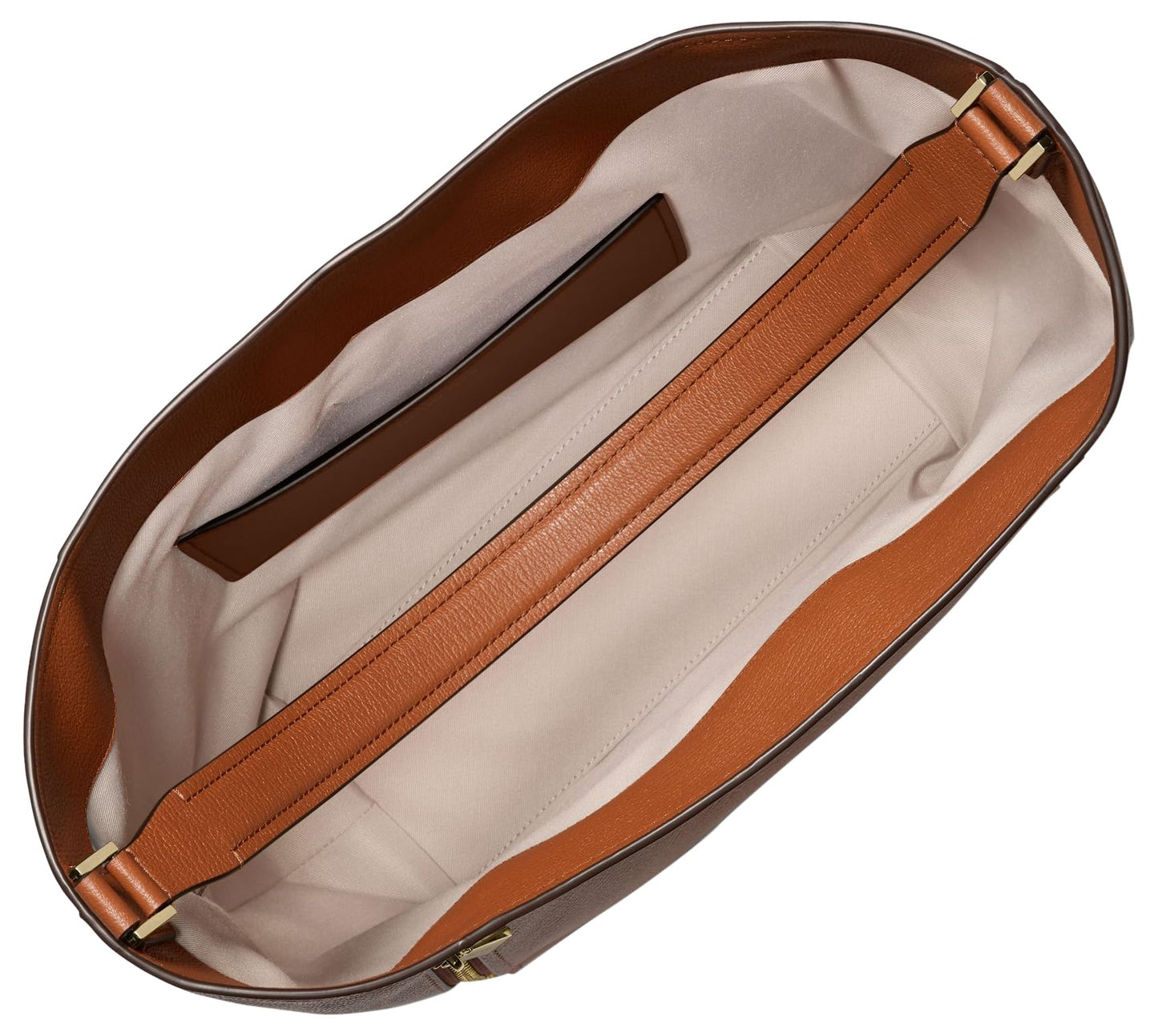 Michael Kors Addie Large Hobo Shoulder Bag, Gold-Tone Hardware/Luggage