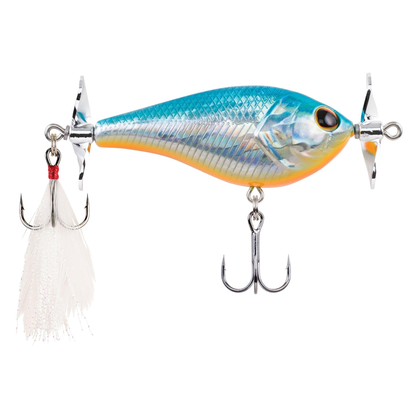 Berkley Spin Bomb Topwater Fishing Lure, Danald, 2/5 oz, | 60mm, Spins at Slower Speeds with Maximum Spray, Equipped with Sharp Fusion19 Hook