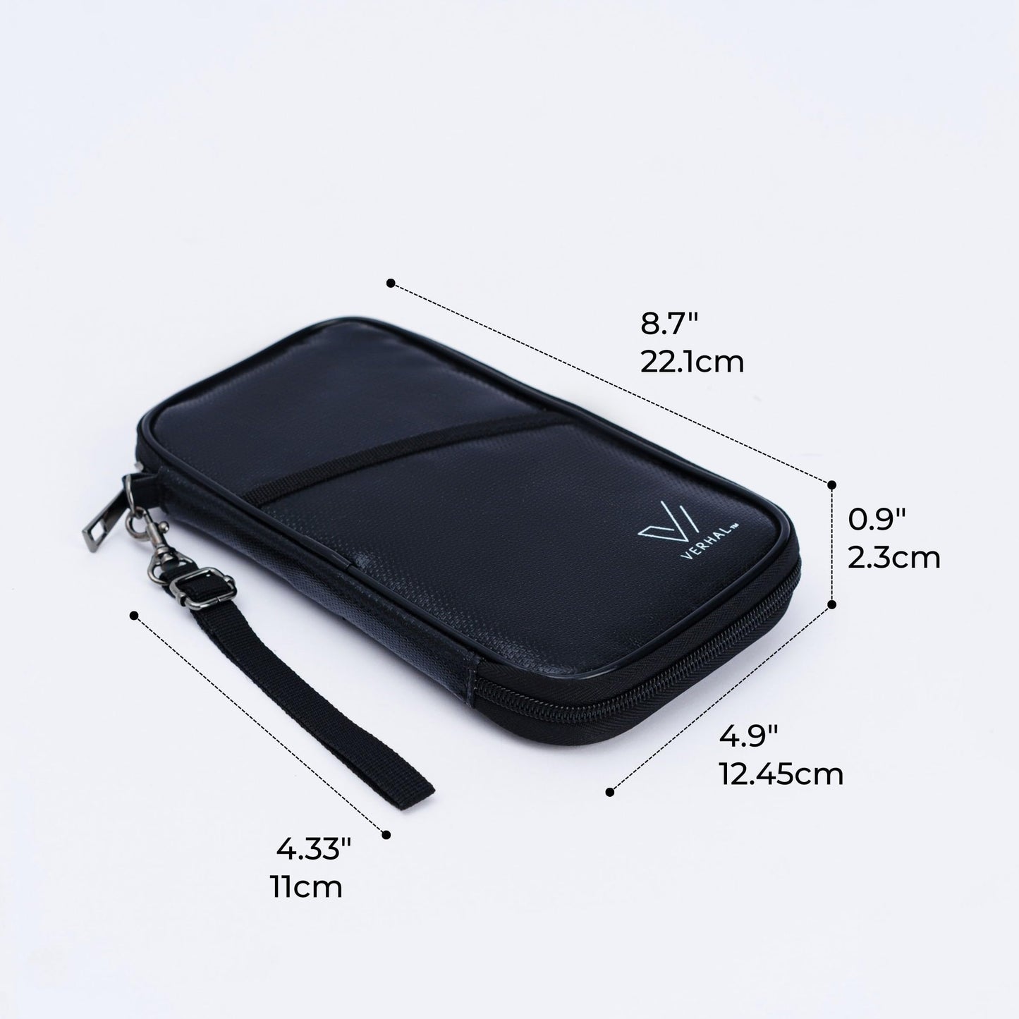 VERHAL Travel holder RFID-blocking Fire-resistant Water-resistant Passport Wallet organizer