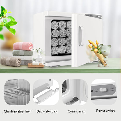 Towel Warmer, 23L Towel Warmer Cabinet Can Hold 32 Wet Facial Towels,Hot Towel Warmer Use for Spa, Hair Beauty, Salon - Black