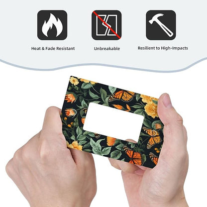 Butterflies Flower Garden Single Decora Outlet Wall Plate 1 Gang Rocker Decorative Switchplate Faceplate GFCI Light Switch Covers for Home Living Decor