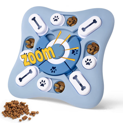 XIGOU Interactive Dog Puzzle Toy for Large, Medium, Small Smart Dogs - Enrichment and Mental Stimulation for Training - Treat Chew Gifts for Dogs Puppies & Cats (Sky Blue)