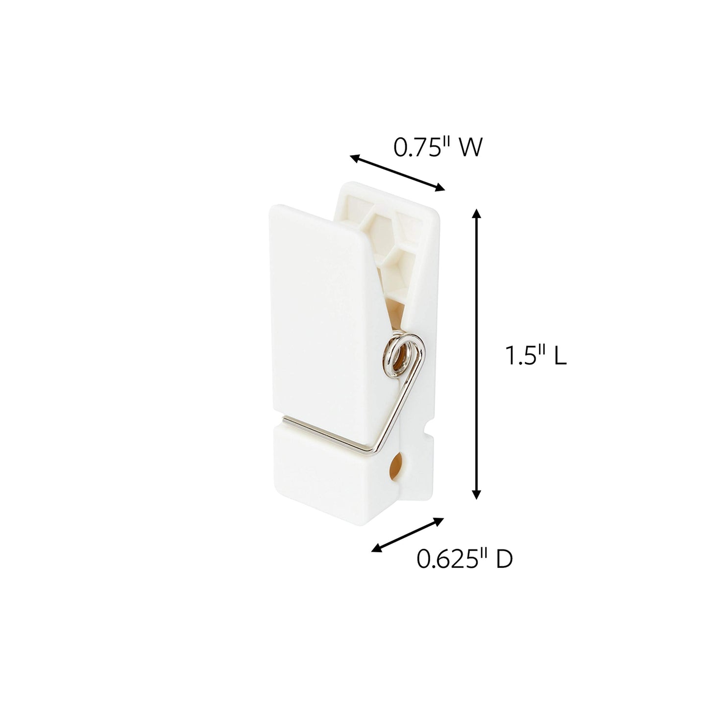 Command Spring Clips, Plastic, Quartz, (17089Q-8ES), Great for Dorm Décor, 8