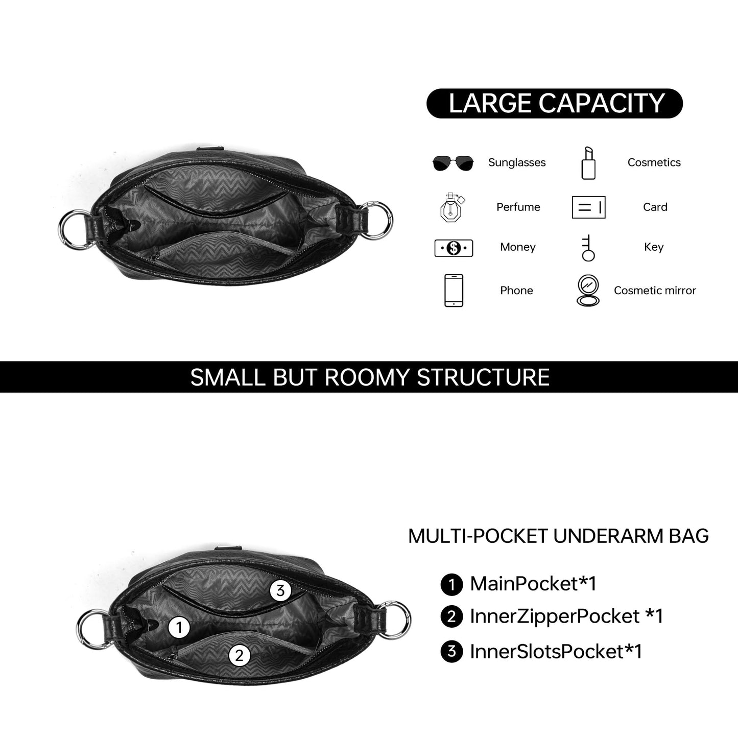 GEMIU Shoulder Bags for Women, Leather Bucket Crossbody Bag Trendy Chain Hobo Handbags Purses for Everyday Work