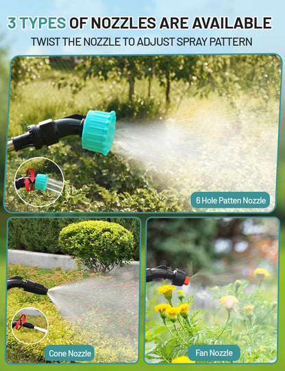 SideKing 2 Gallon Battery Powered Garden Sprayer, Powful Electric Backpack Sprayer, Water Pump Sprayers for Weed, Lawn, Yard, Pesticide, Plant, Fertilizer, Plant, Herbicide, Watering, Cleaning