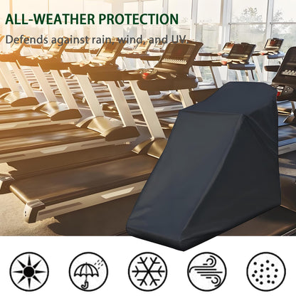 Treadmill Cover, Running Machine Cover, Oxford Cloth Waterproof Dustproof Exercise Equipment Protect with Drawstring and Storage Bag For Outdoor Indoor Gym Treadmill