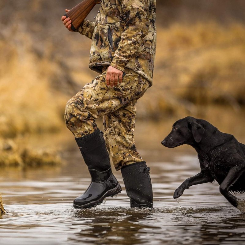 HISEA Rubber Hunting Boots - Tall Waterproof Neoprene Insulated | Durable Slip-Resistant Design for Men