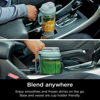 Ninja Blast Max, Portable Blender + Twist & Go, Personal Smoothie, Blend, Ice Crush, 3 Programs, Cordless, 22 oz removable Vessel, Dishwasher Safe, Leakproof, Navy, BC251NV