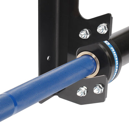 Wall Mounted Barbell Holder for 6 Bars – Heavy Duty 400LB Capacity Horizontal Storage Rack with Protective UHMW Liner | Easy Installation with Included Hardware | for Home Gym & Garage Organization