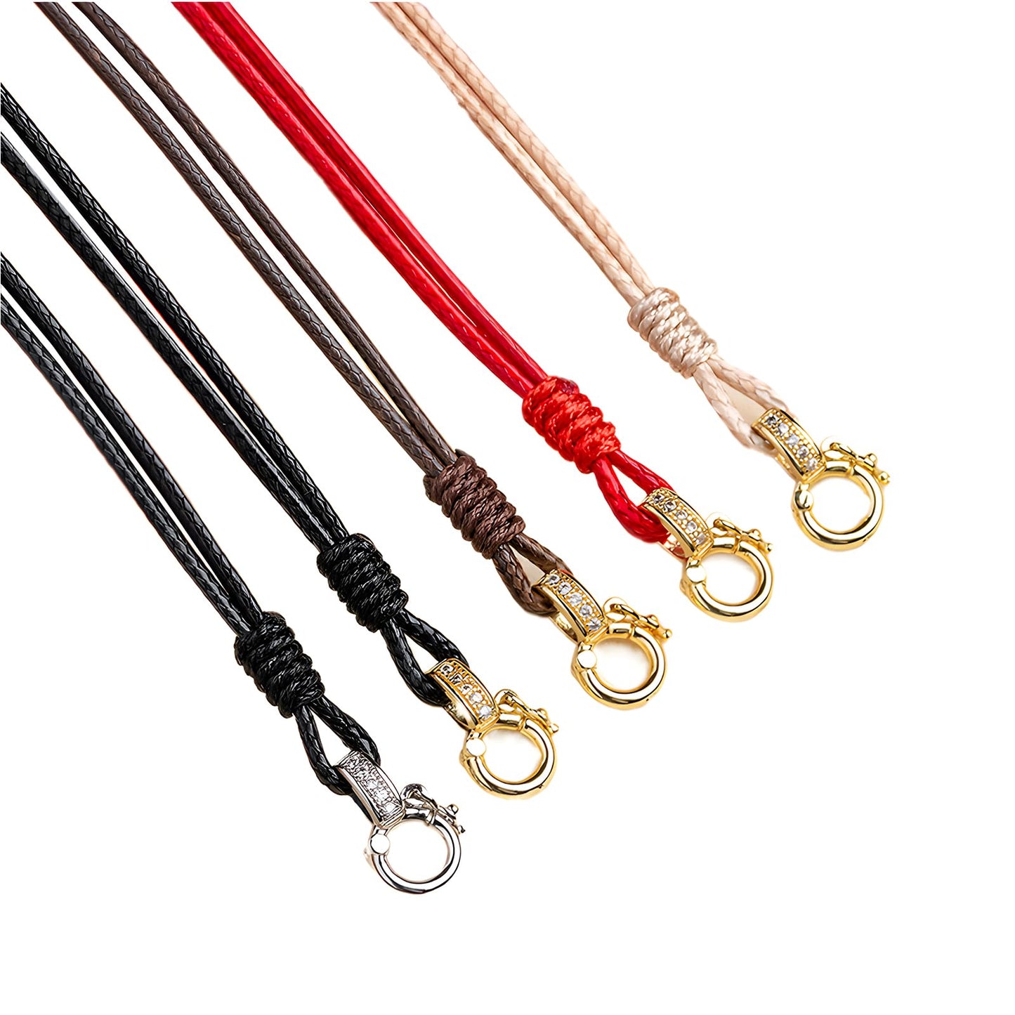 3FT Amazing Braided Leather Necklace - Minimalist Waterproof Design, Unisex, Ideal for Daily Wear & Gifting (Coffee Gold)