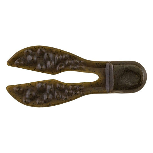 Berkley Powerbait Meaty Chunk Fishing Bait, 2.75", 8Count, Green Pumpkin, Meaty Chunk, 2.75"