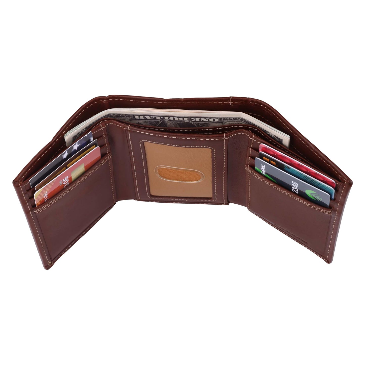 Carhartt Men’s Leather Triple Stitch Wallet, Durable Full-Grain Leather Bifold, Trifold & Rodeo Styles, Gifts for Men