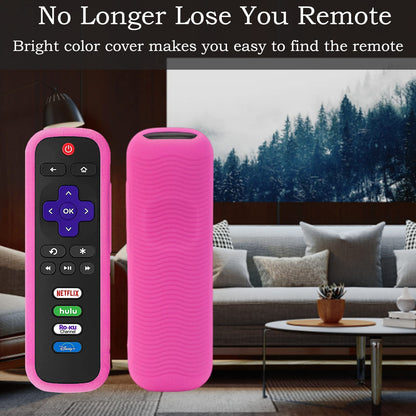 Silicone Protective Controller Cover fits for Roku TV Voice Remote | Element Roku | Westinghouse Roku TV Controller Cover,Glow in The Dark