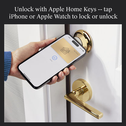 Level Lock+ (Matter) Smart Lock - World's Smallest, Most Advanced Matter-Over-Thread Deadbolt Plus Apple Home Key - Keyless and Remote Access via Apple, Alexa, Google Home, SmartThings (Satin Nickel)
