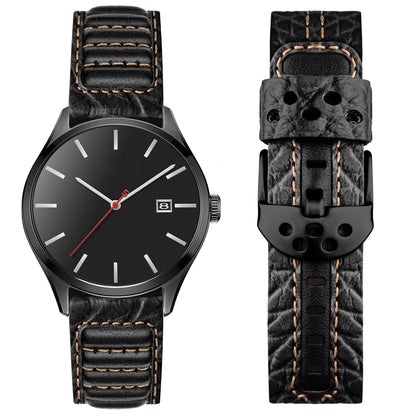 Wristitani Leather Watch Band for Men, 20mm 22mm Top Genuine Leather Watch Strap - Quick Release Watch Band Vintage Wristband Suitable for Classic Quartz Mechanical Smartwatches