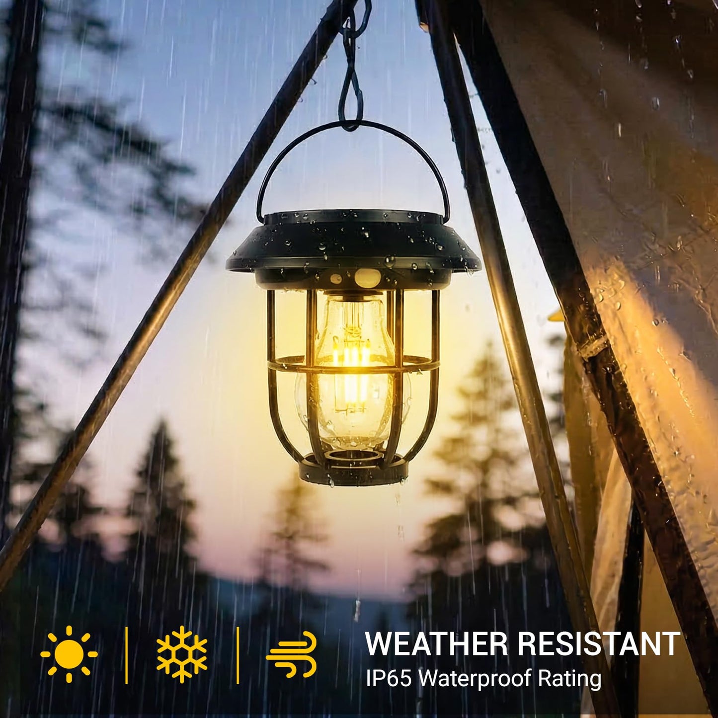 Icnice 8 Pack Solar Pathway Lights with Motion Sensor, 300LM Waterproof Outdoor Solar Lights, 3 Modes Landscape Lighting for Garden Backyard Path Driveway, Wall Mount and Hanging (Warm)