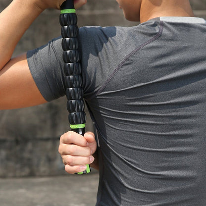 Idson Muscle Roller Stick for Athletes- Body Massage Sticks Tools Massager for Relief Muscle Soreness,Cramping and Tightness,Help Legs and Back Recovery,Black Green
