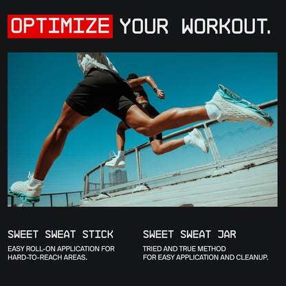 Sweet Sweat Workout Enhancer Gel - Boost Exercise Performance & Sweat Faster | 6.4oz Stick