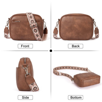 CLUCI Crossbody Bags for Women Trendy, Vegan Leather Shoulder Handbags，Purses for Women with Adjustable Wide Strap