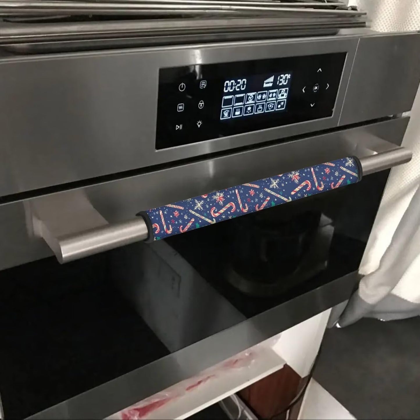 Mintulipy Candy Refrigerator Door Handle Covers Set of 4 Christmas Decor Kitchen Appliance Handle Cover Keep Your Fridge Microwave Oven Stove Dishwasher Clean